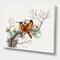 Designart - Two Chinese Birds On A Flowering Tree Branch - Traditional Canvas Wall Art Print